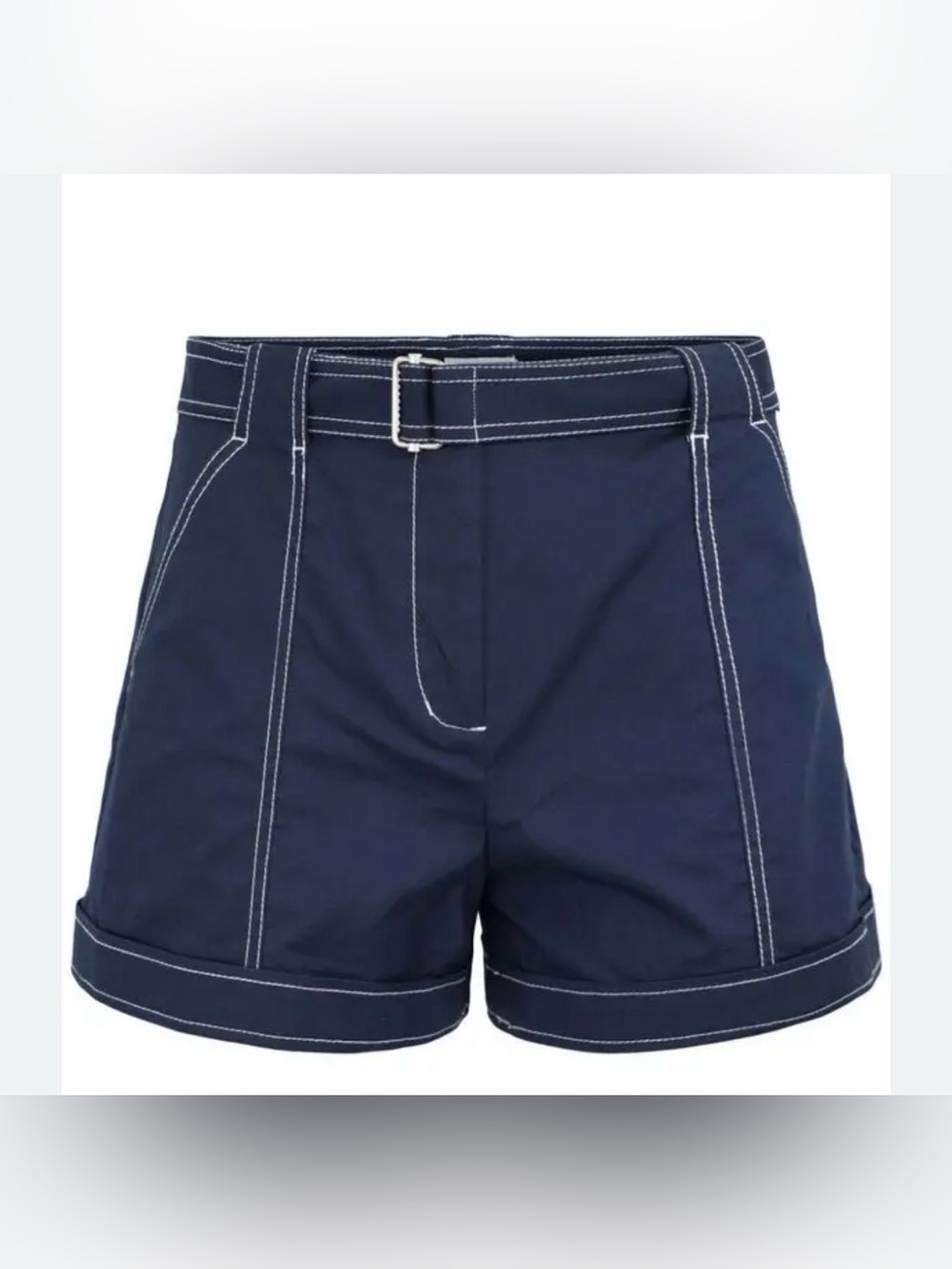 Simkhai Lourie Belted Denim Shorts in blue. Sz 00